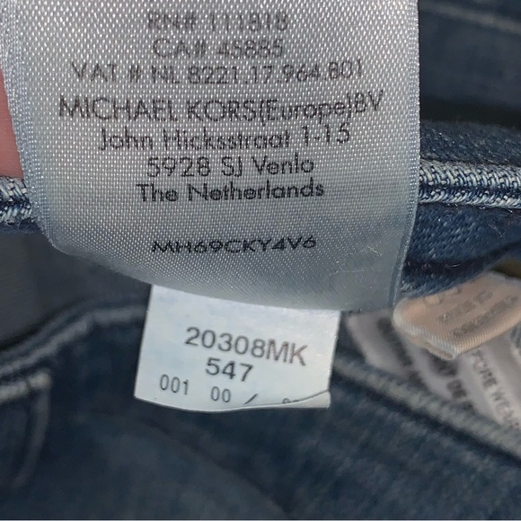 Women’s 00 MICHAEL KORS Mid Rise Flare Leg Vintage Blue Wash Jeans MH69CKY4V6 - Picture 8 of 16